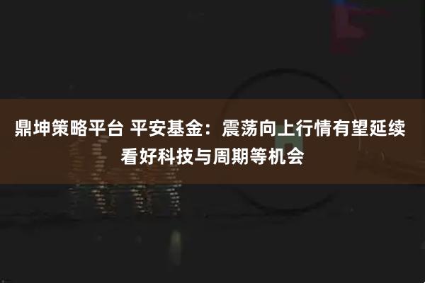 鼎坤策略平台 平安基金：震荡向上行情有望延续 看好科技与周期等机会