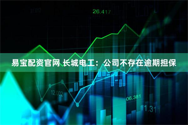 易宝配资官网 长城电工：公司不存在逾期担保